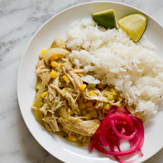 Slow Cooker Chicken Chili Verde - Recipe photo by Intuitive.Nutritionist