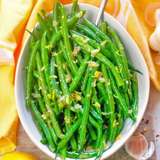 Garlic Green Beans - Recipe photo by brightrootskitchen