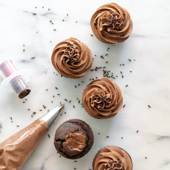 Death By Chocolate Cupcakes - Recipe photo by gluten-free palate