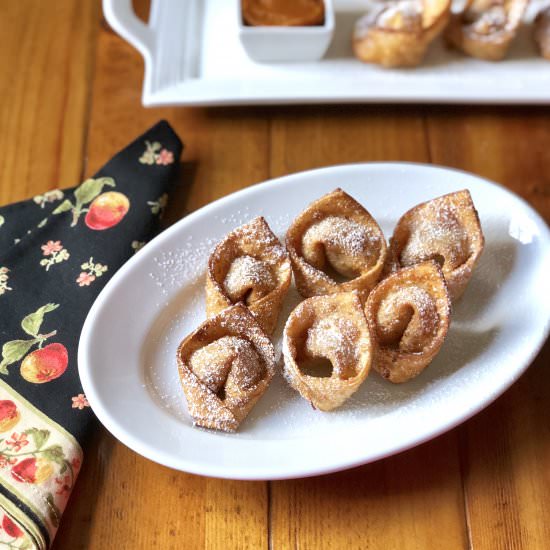 Pumpkin Butter Dessert Wontons - Recipe photo by thirstyradish