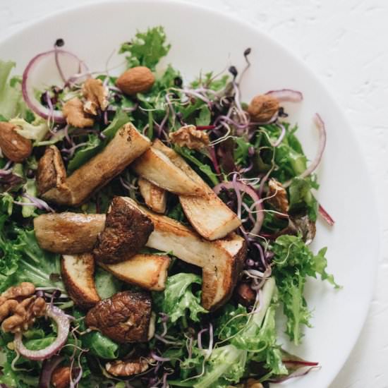 salad with mushrooms (in German) - Recipe photo by yellowgirl