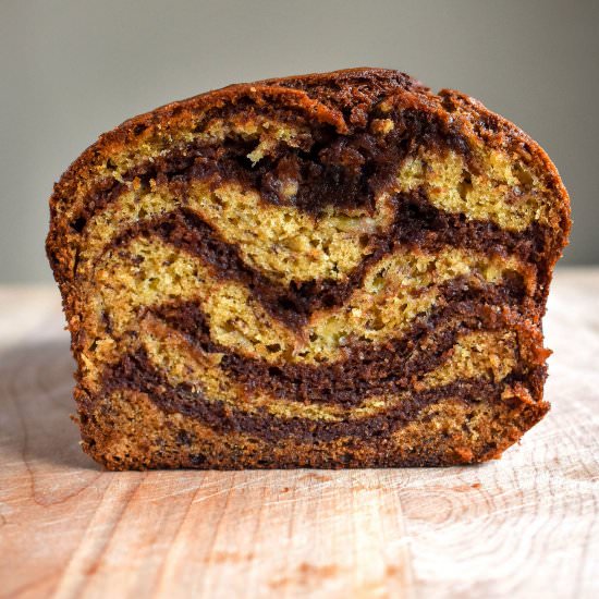 Marbled Nutella Banana Bread - Recipe photo by ibroughtbread