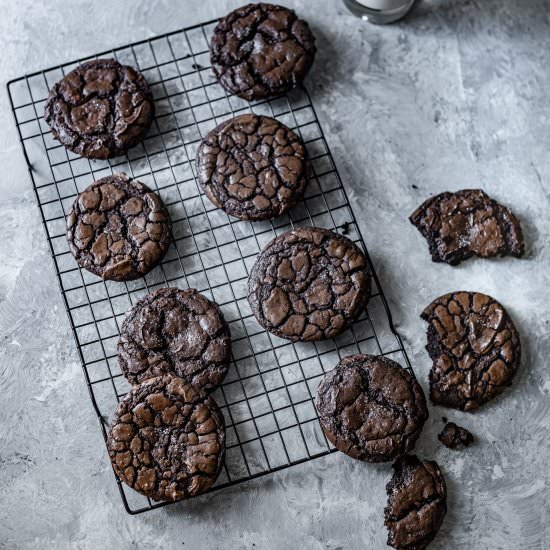 Crinkle Brookies - Recipe photo by ashortgirlsfeast