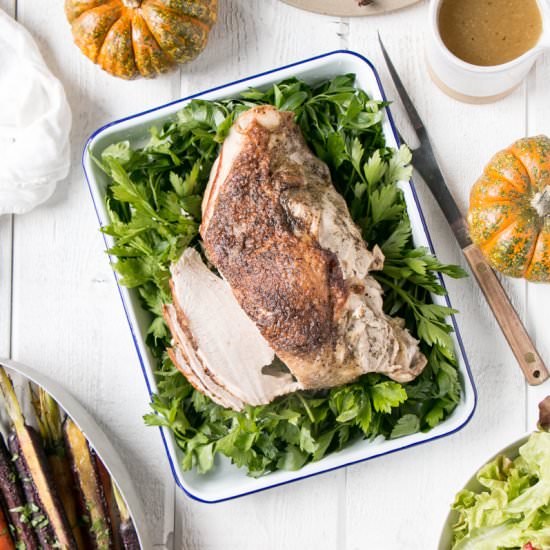 IP Herbed Turkey Breast and Gravy - Recipe photo by My Kitchen Love