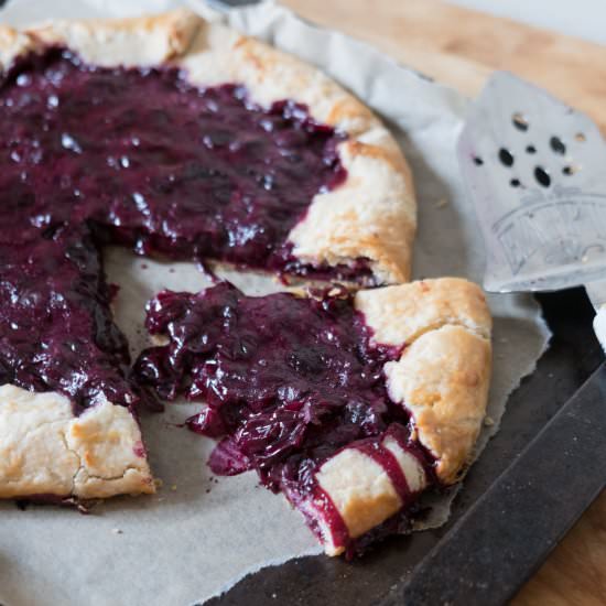 Concord Grape Galette - Recipe photo by DomesticBatchAsh