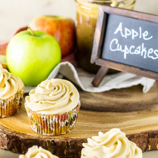 Apple Spice Cupcakes - Recipe photo by Burrata and Bubbles