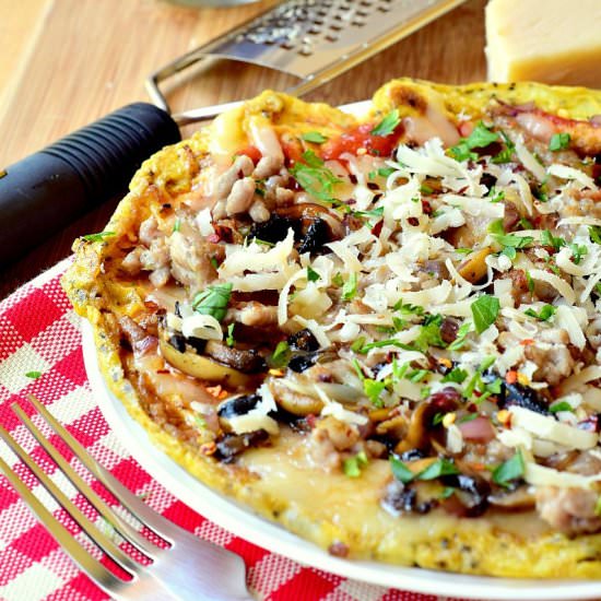 Keto Breakfast Pizza - Recipe photo by BobbisKozyKitchen