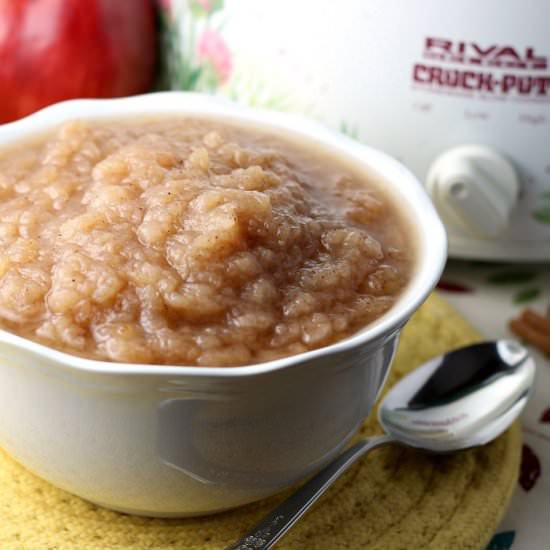 Crockpot Chunky Gingered Applesauce - Recipe photo by ReneesKitchenAdventures