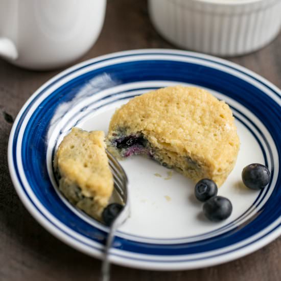 Blueberry Mug Cake - Recipe photo by littlebitrecipes