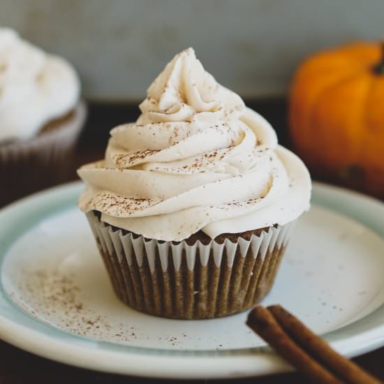 Pumpkin Spice Cupcakes - Recipe photo by whoneedssalad