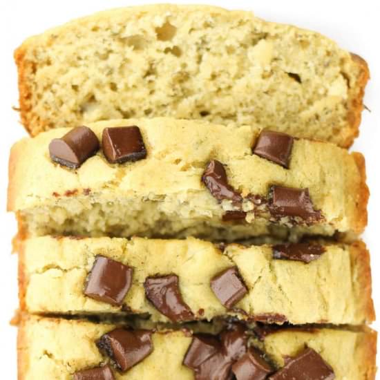 Chocolate Chip Banana Bread - Recipe photo by veggiebalance