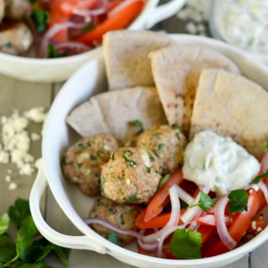 Chicken & Feta Meatballs - Recipe photo by Intuitive.Nutritionist