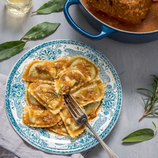 Genoese meat ravioli - Recipe photo by asmallkitcheningenoa