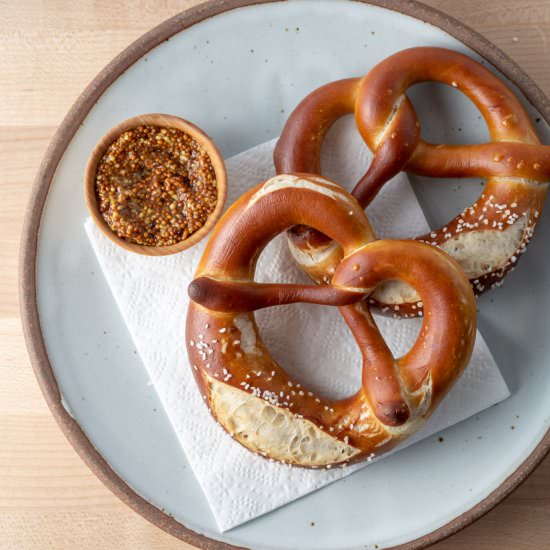 Seriously Soft Sourdough Pretzel - Recipe photo by the perfect loaf