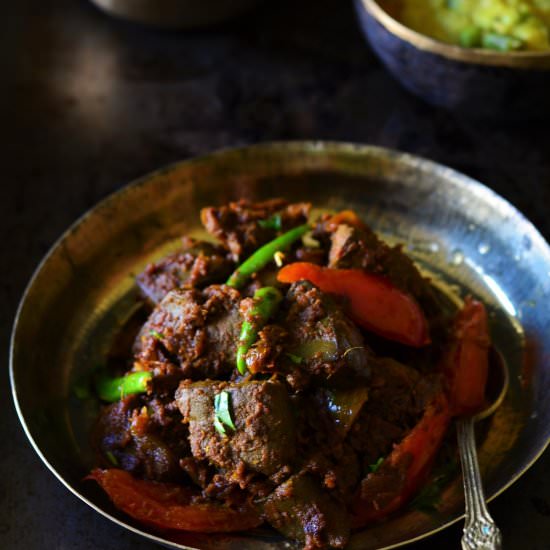 Mutton Liver Stir-Fry - Recipe photo by foodiesterminal