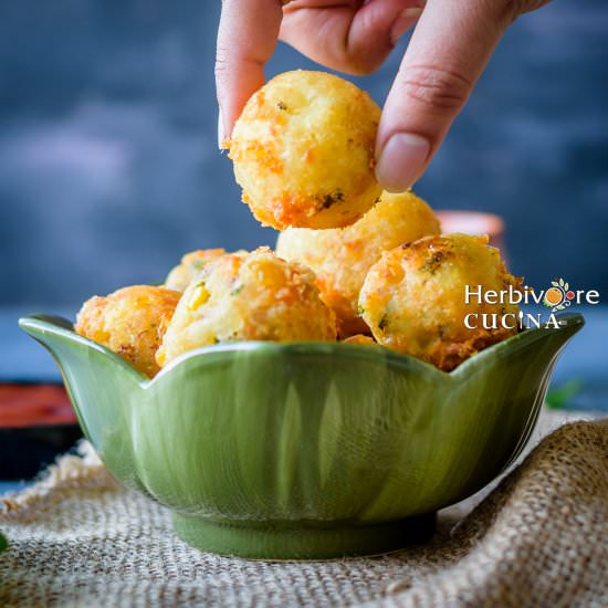 Baked Cheese Vegetable Balls - Recipe photo by Herbivore Cucina