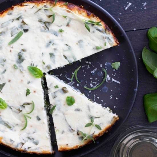 Herbed Ricotta Tart - Recipe photo by foodandjourneys