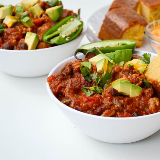 Slow Cooker Pumpkin Chili - Recipe photo by Intuitive.Nutritionist