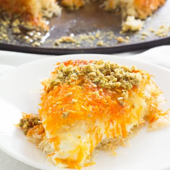 Knafeh - Recipe photo by PearTreeKitchen