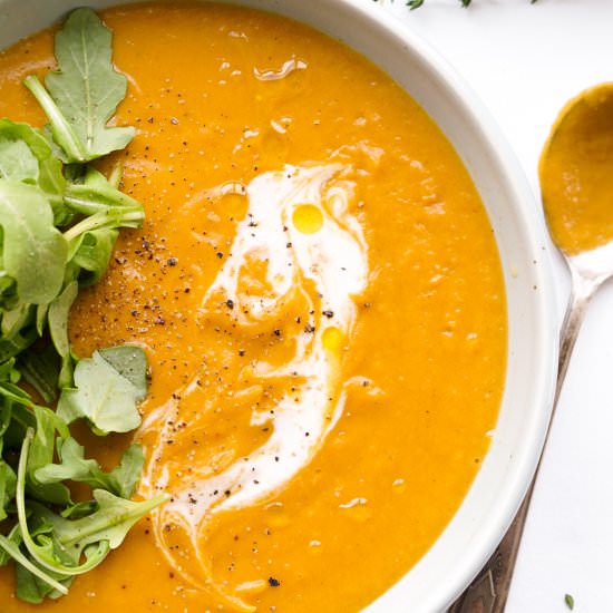 Sweet Potato Soup - Recipe photo by whoneedssalad