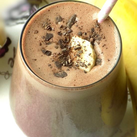 Chocolate Peanut Butter Smoothie - Recipe photo by pastryandbeyond