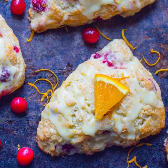 Cranberry Orange Scones - Recipe photo by bakerbettie