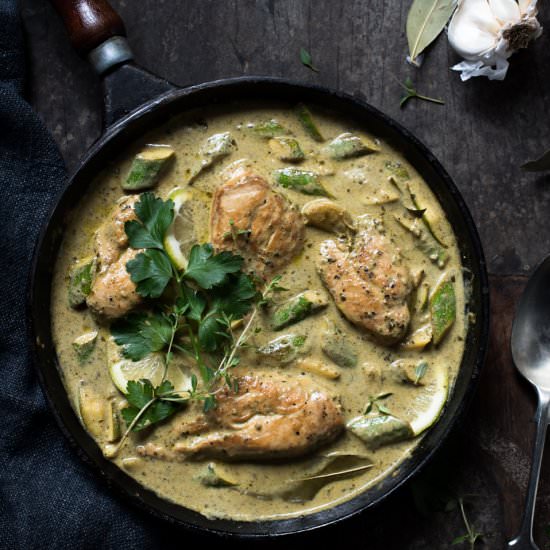 Pesto cream chicken - Recipe photo by Bibbyskitchenat36