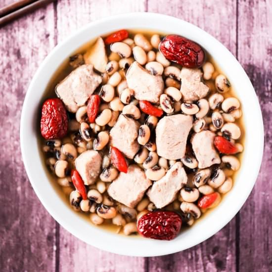 Chicken and Black Eyed Peas Soup - Recipe photo by healthygfasian