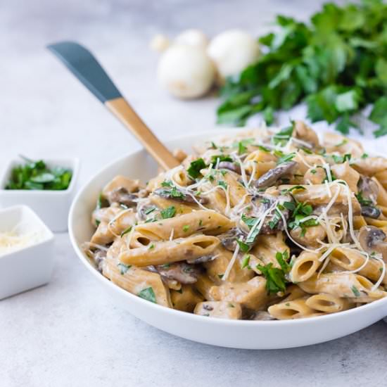 Chicken Marsala Pasta-One Pan - Recipe photo by rachelcooksblog