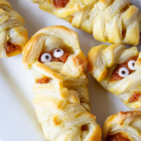 Mummy Pumpkin Hand Pies - Recipe photo by BeyondtheCoop