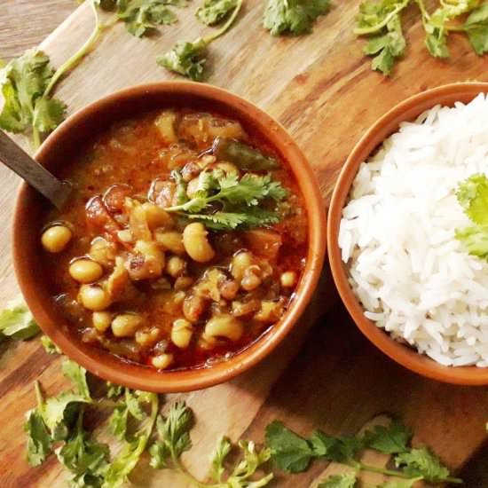 Lobia/ Black-eyed Peas Curry - Recipe photo by My Dainty Kitchen