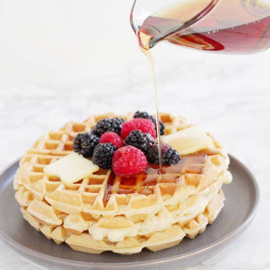 Fluffy Homemade Waffles - Recipe photo by squirrelsofafeather