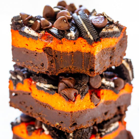 Halloween Cream Cheese Brownies - Recipe photo by Averie