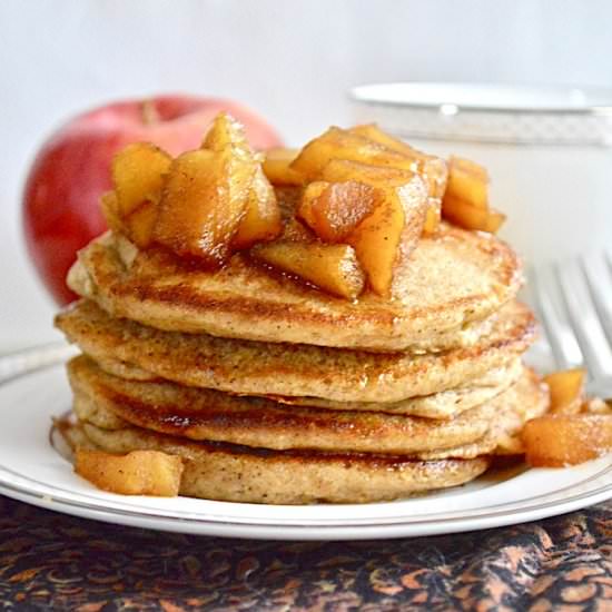 Mulled Apple Cider Pancakes - Recipe photo by jeanieandluluskitchen