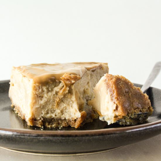 Cookie Butter Cheesecake - Recipe photo by The Desserted Girl