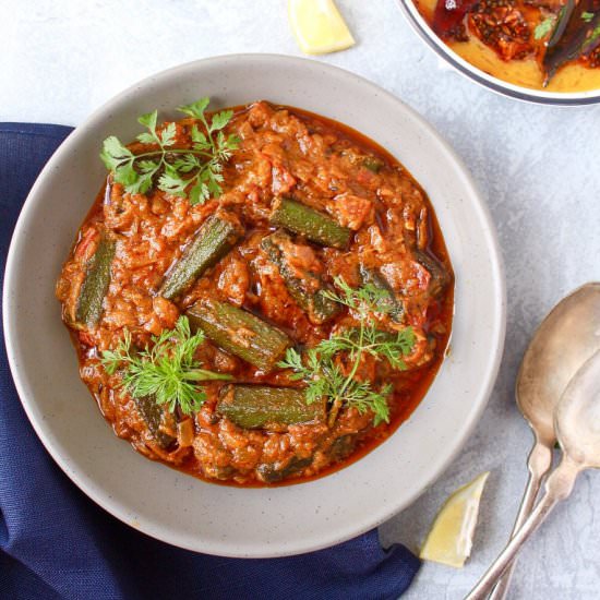 Bhindi Masala Gravy - Recipe photo by Aromatic Essence