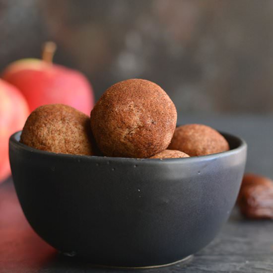 Apple Cinnamon PB Bites - Recipe photo by Skinny Fitalicious
