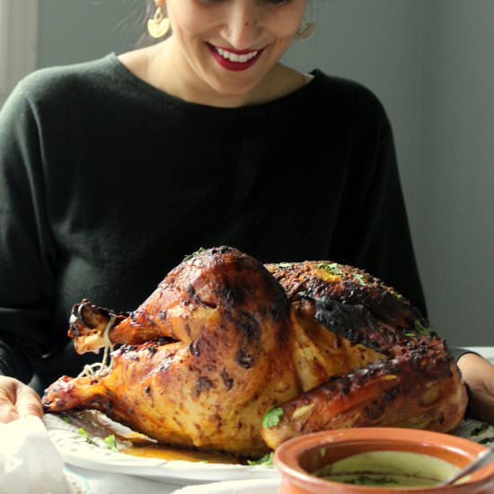 A Spiced Desi Roast Turkey - Recipe photo by flourandspice