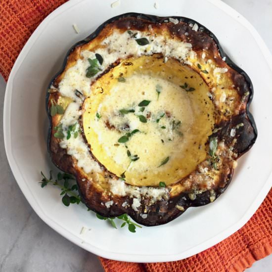 Creamy Baked Acorn Squash - Recipe photo by thebrookcook.wordpress.com