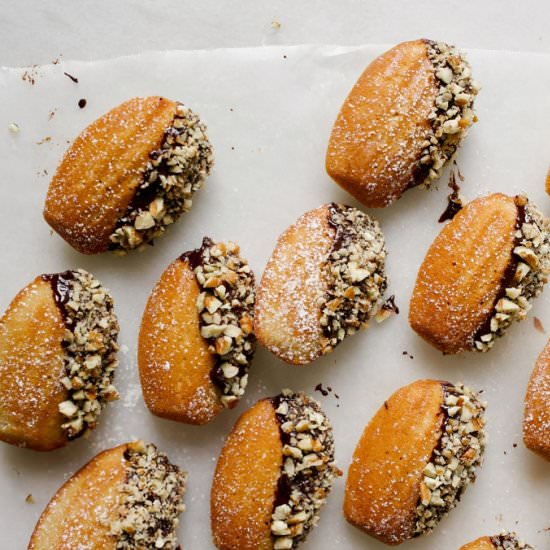 Brown Butter Bourbon Madeleines - Recipe photo by thewoodandspoon
