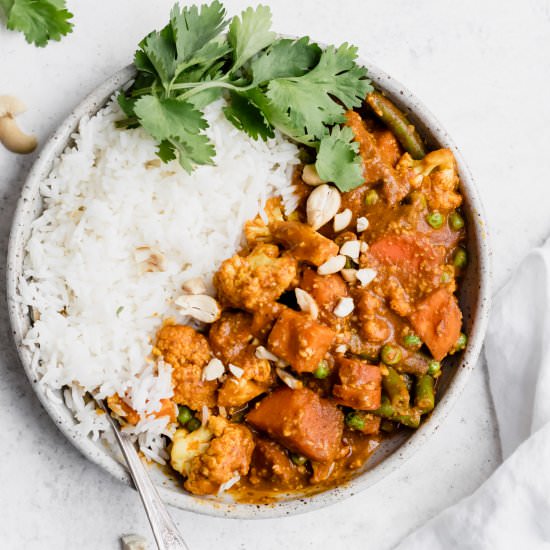 Vegan Sweet Potato Korma Curry - Recipe photo by wellfedsoul