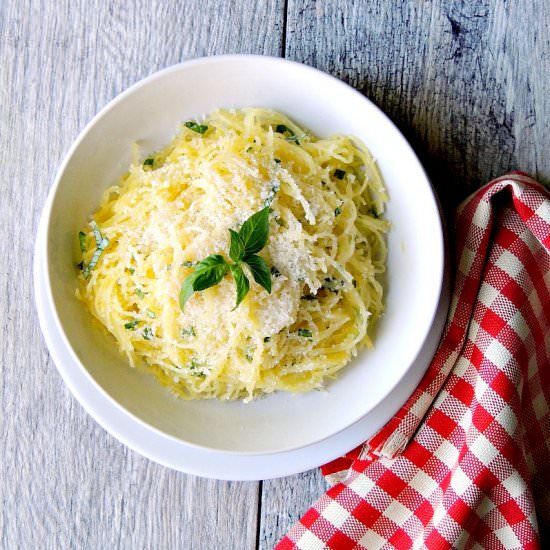 Herbed Spaghetti Squash - Recipe photo by BobbisKozyKitchen