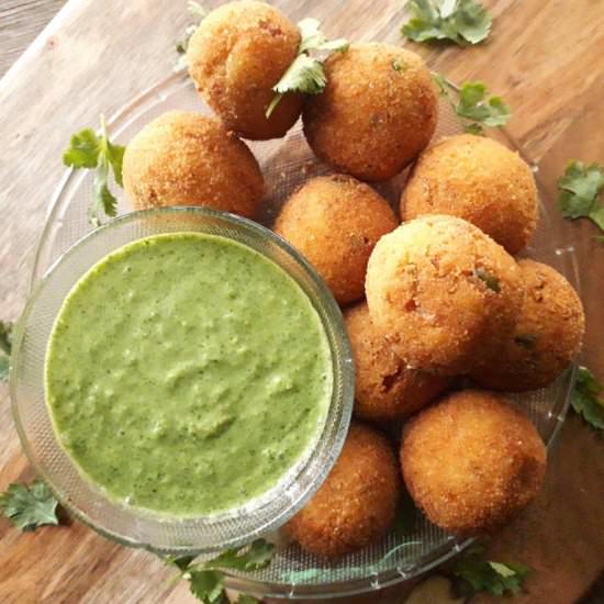 Crispy Veg Arancini - Recipe photo by My Dainty Kitchen