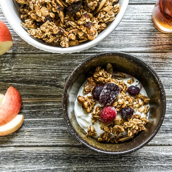 Pumpkin Spice Granola - Recipe photo by KitchenCartographer