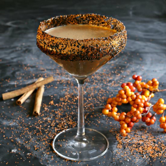Wicked Chocolate Pumpkin Cocktail - Recipe photo by Hungry Couple