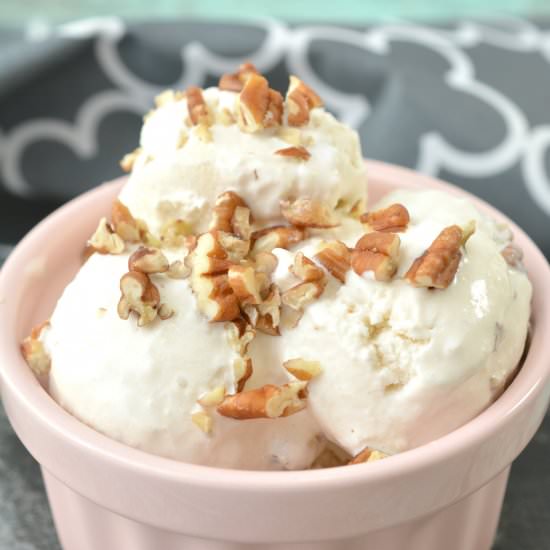 Keto Maple Pecan Ice Cream - Recipe photo by momsreview4you