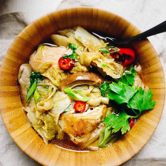 Instant Pot Chicken Cabbage Soup - Recipe photo by IHeartUmami