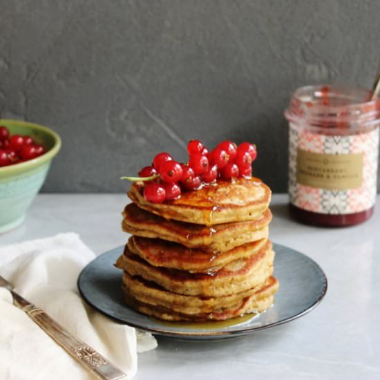 Gluten free banana oat pancakes - Recipe photo by Beloved Kitchen