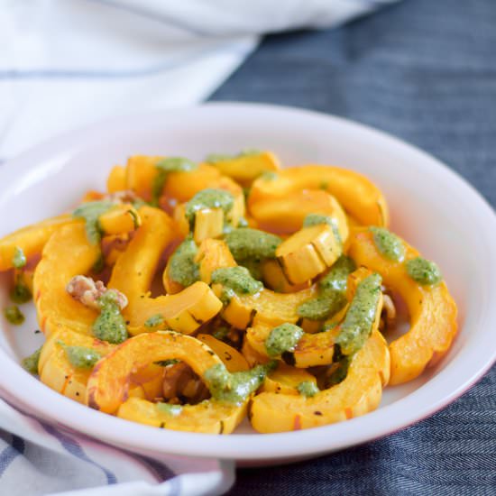 Roasted Delicata Squash - Recipe photo by forwardeats