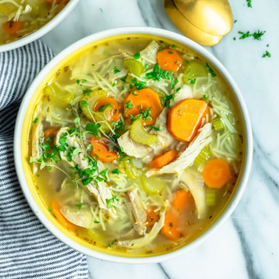 Classic Chicken Noodle Soup - Recipe photo by feelgoodfoodie1